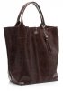 Bőr táska shopper bag Genuine Leather barna 788